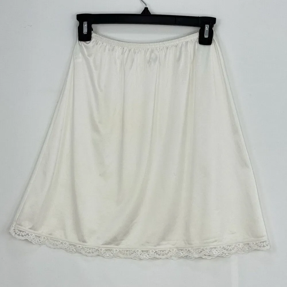 Vintage Skirt Slip Small Vanity Fair satin underskirt undergarment Lingerie